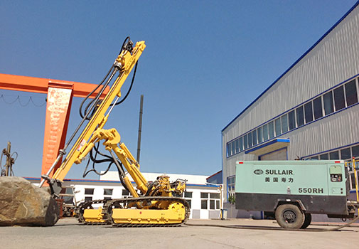 TAIYE-380-DTH Separated Crawler Mounted Surface Pneumatic Drill Rig
