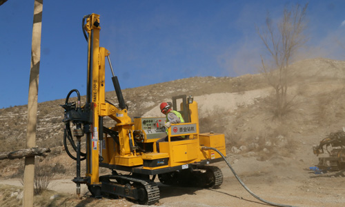 TAIYE drill rig works in Photovoltaic Industry 