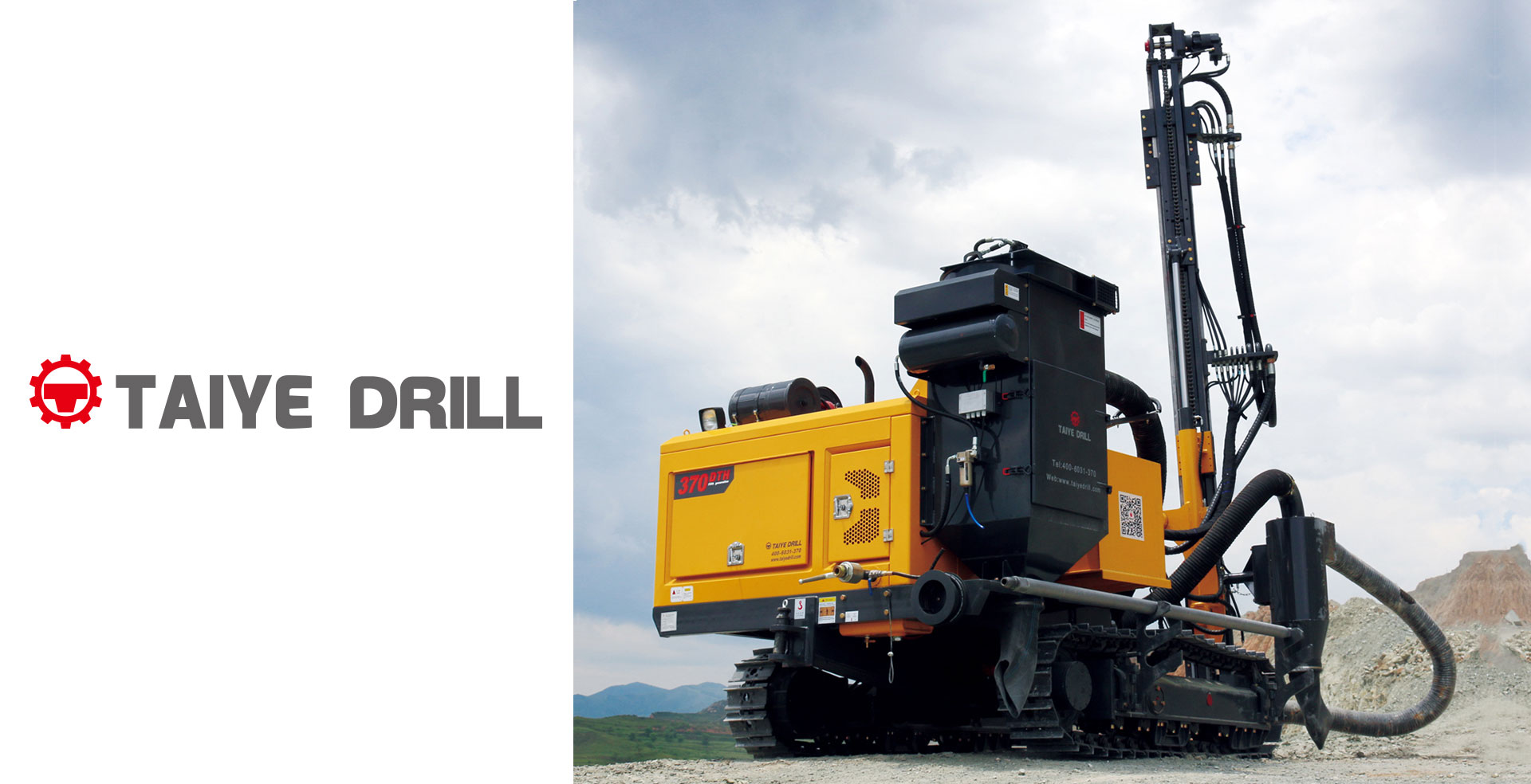 TAIYE-370-DTH Separated Crawler Mounted Surface Hydraulic Down-the-hole Drill Rig