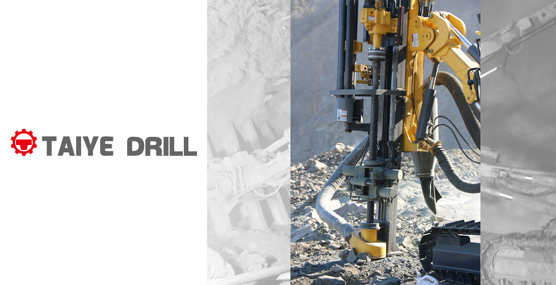 TAIYE-X5-DTH Separated Crawler Mounted Automatic Rod Change System Surface Hydraulic Drill Rig with Cab