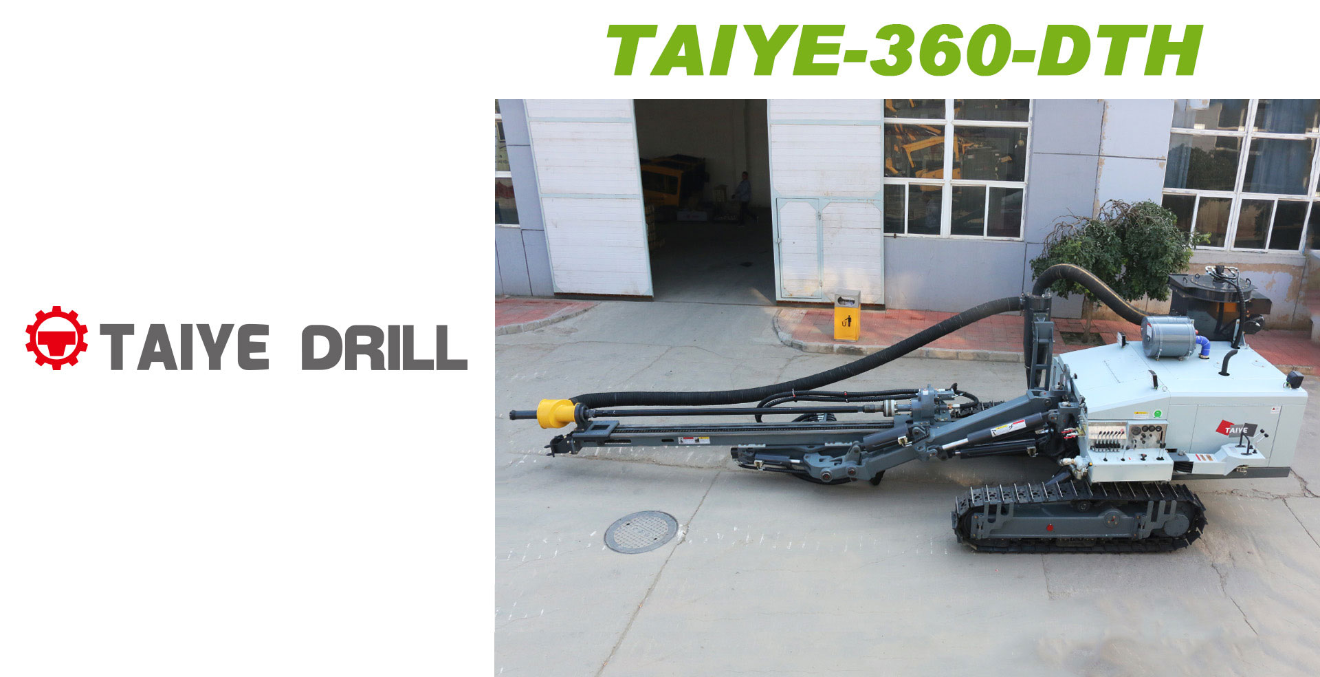TAIYE-360-DTH Separated Crawler Mounted Surface Hydraulic Down-the-Hole Drill Rig