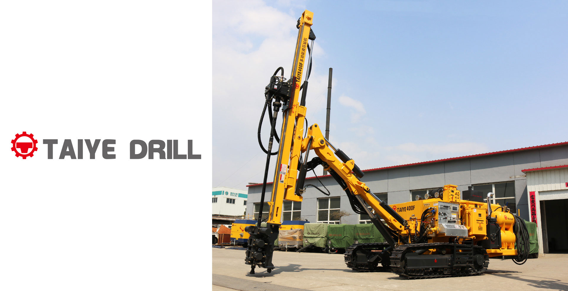 TAIYE-400F-DTH Separated Crawler Mounted Surface Hydraulic Down-the-Hole Drill Rig