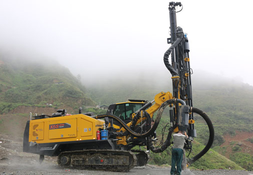 TAIYE-X5S Full Hydraulic Crawler Mounted Surface Blasting Drilling Rig