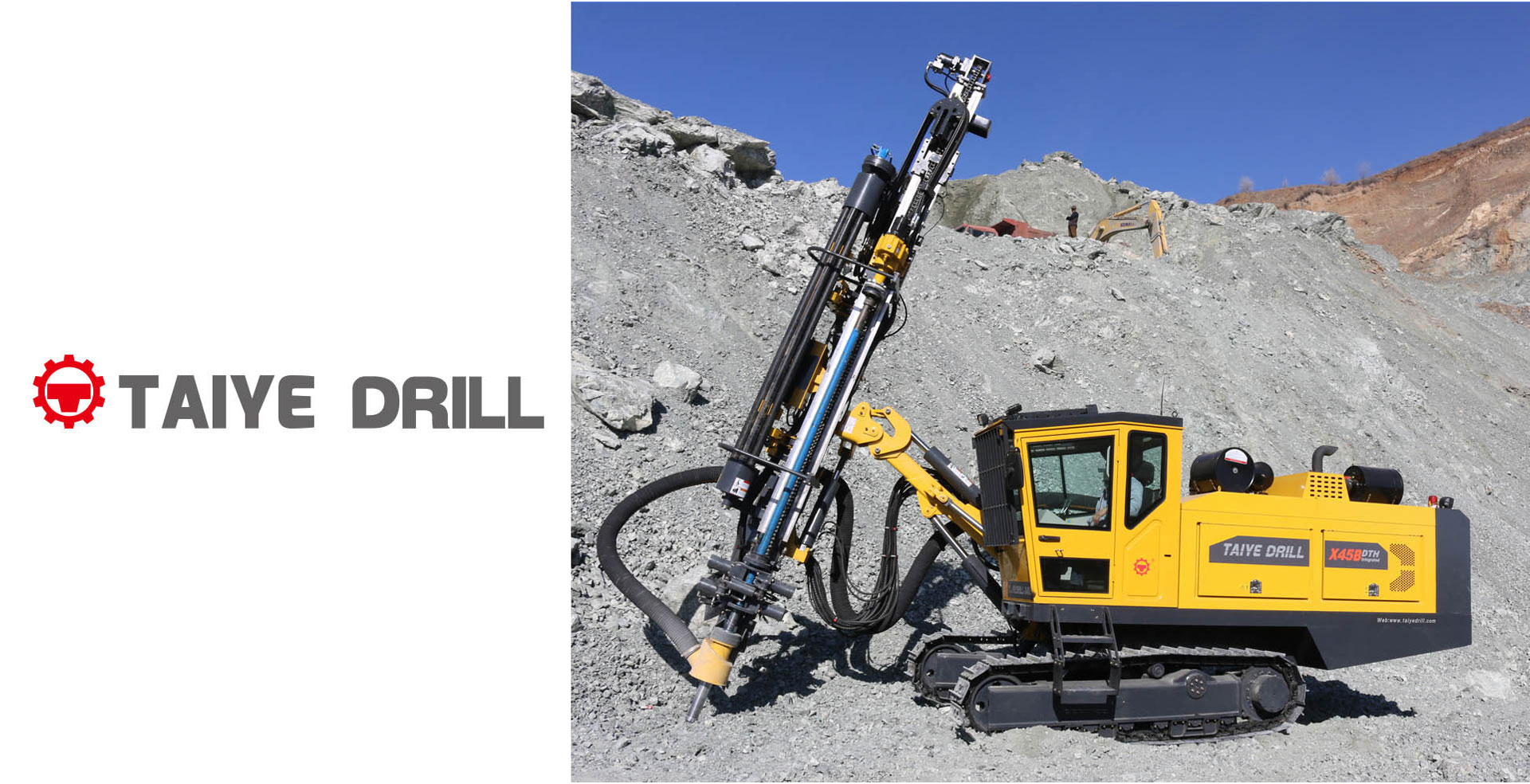 TAIYE-X45-DTH Integrated Hydraulic Drilling Rig