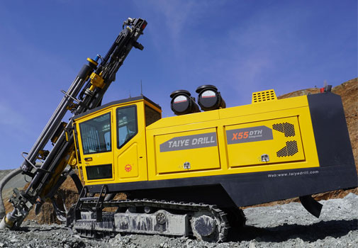 TAIYE-X55 Crawler-mounted Remote Control Integrated Drilling Rig