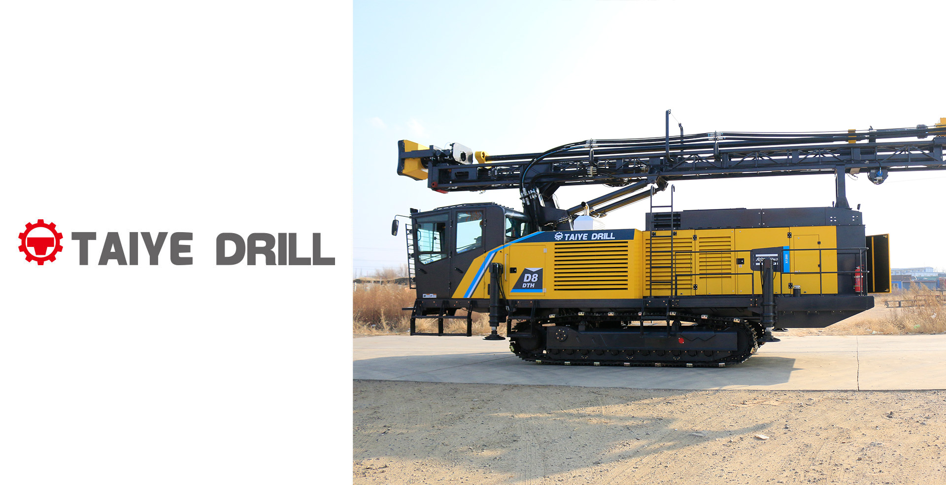 TAIYE-D8/D10-DTH Full Hydraulic Crawler Mounted Large Diameter Blast Hole Surface Down-the-hole Drill Rig