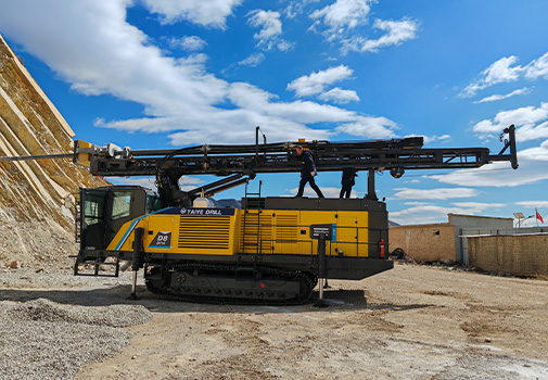 TAIYE-D8/D10-DTH Full Hydraulic Crawler Mounted Large Diameter Blast Hole Surface Down-the-hole Drill Rig