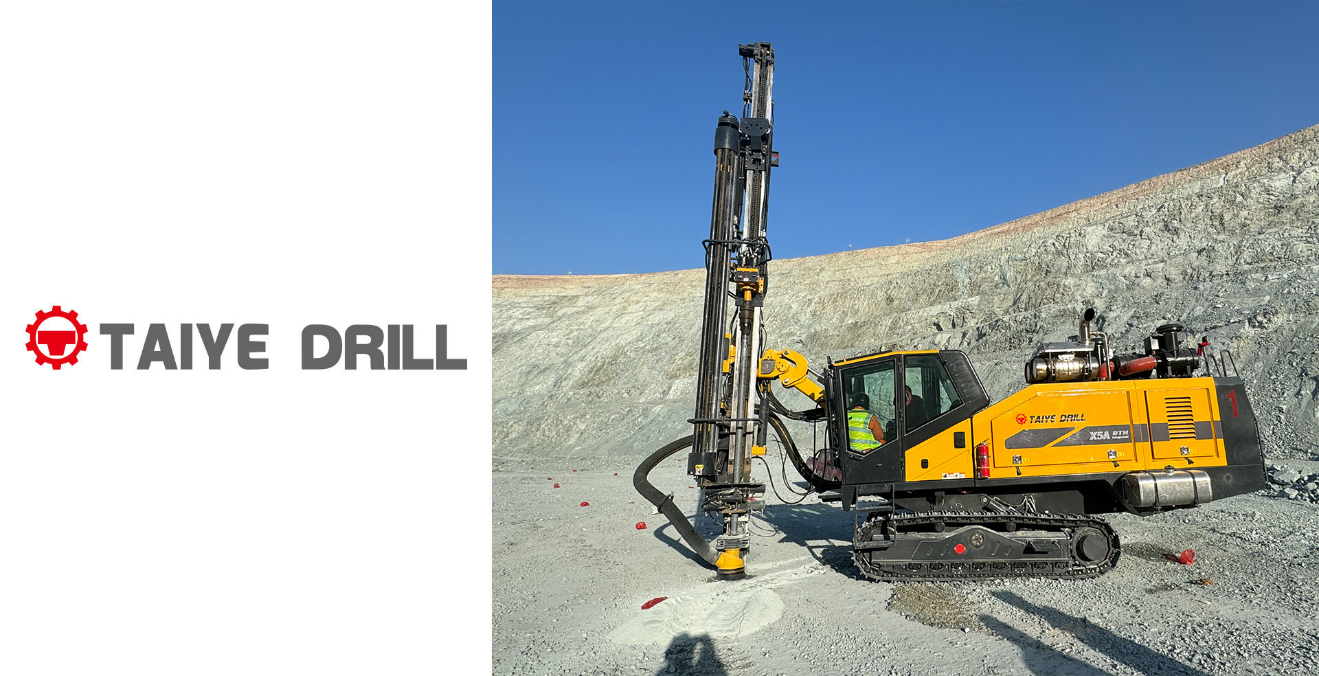 TAIYE-X5 Full Hydraulic Crawler Mounted Surface Blasting Drilling Rig