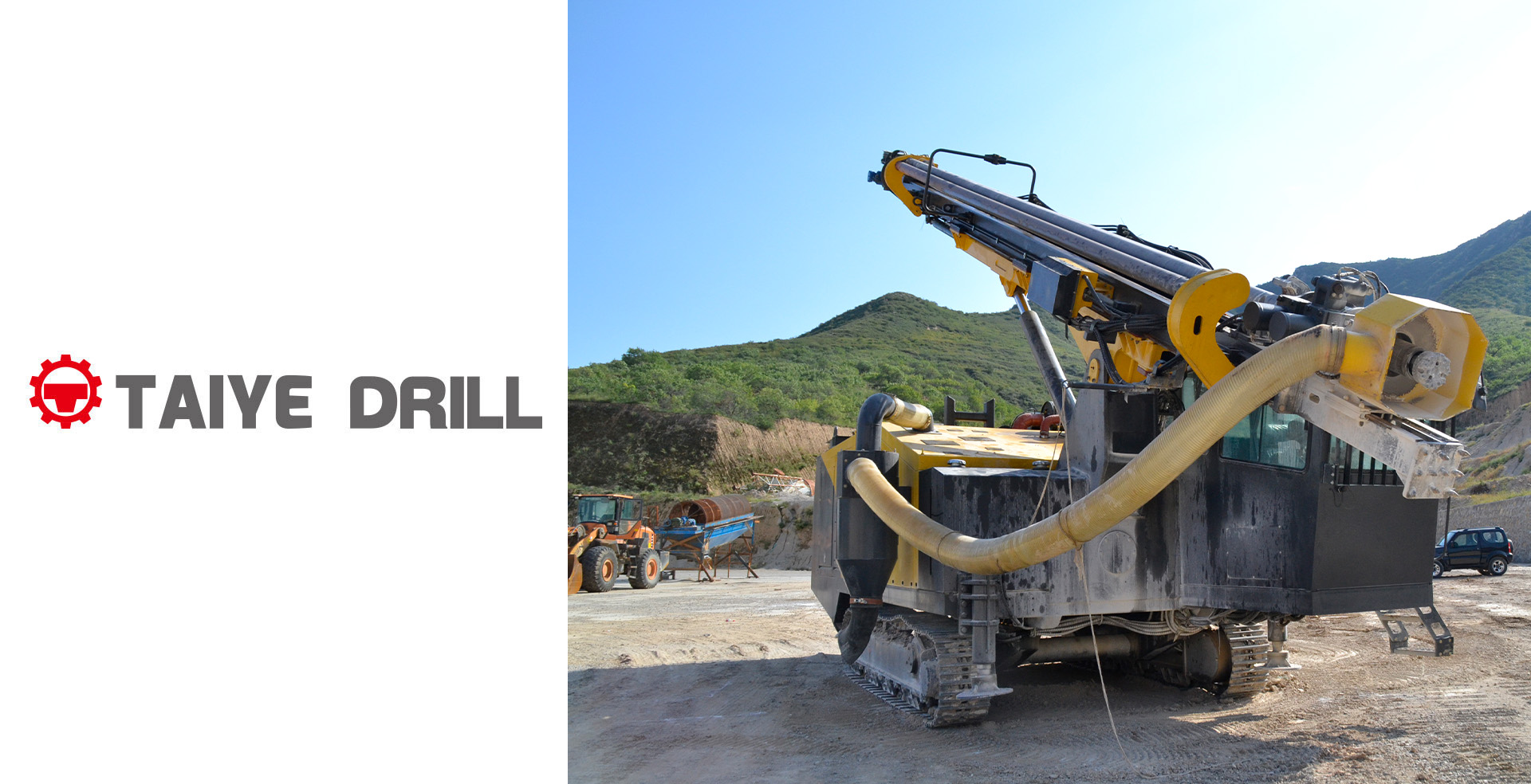 TAIYE-D6-DTH Full Hydraulic Crawler Mounted Large Diameter Blast Hole Surface Down-the-Hole Drill Rig