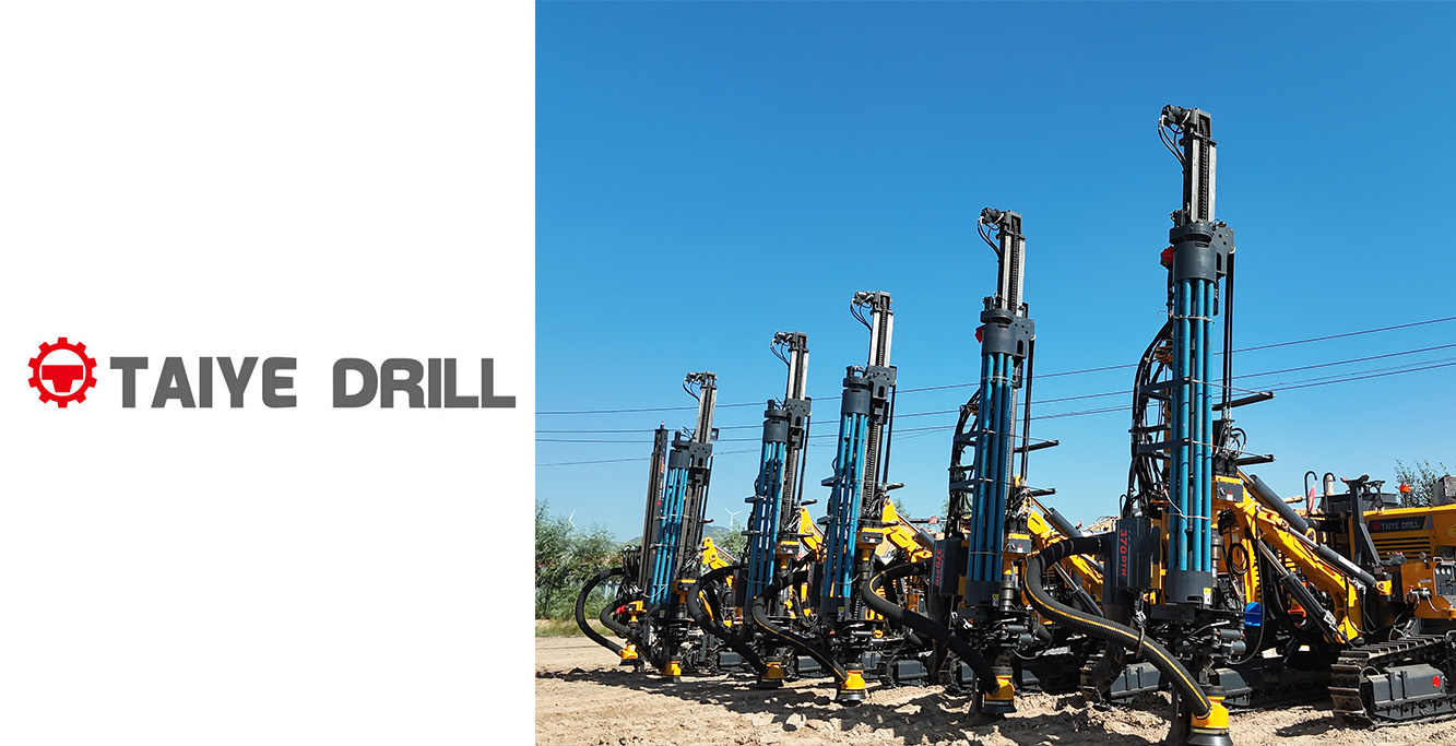 TAIYE-370-DTH Separated Crawler Mounted Surface Hydraulic Down-the-hole Drill Rig