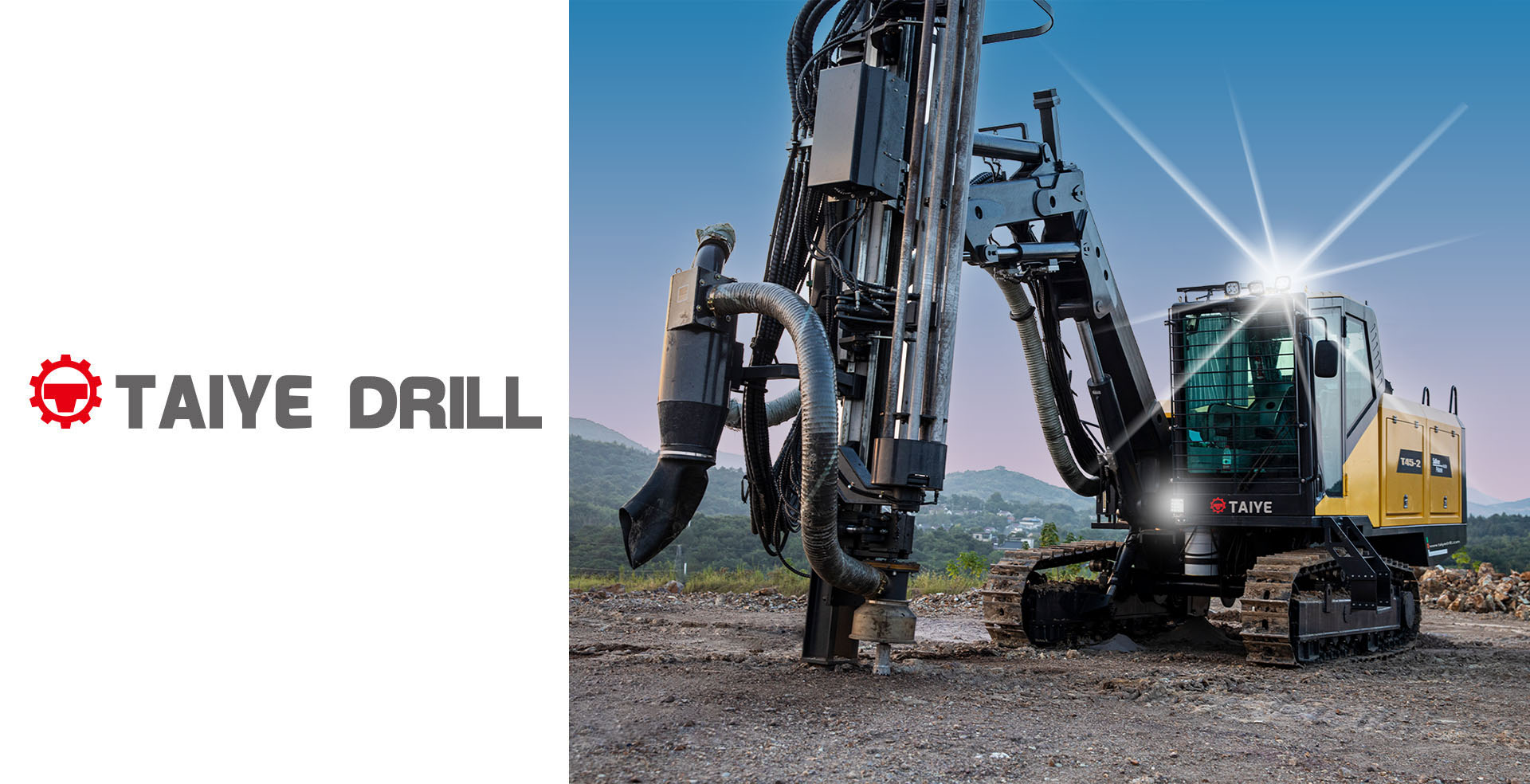 TAIYE-T45-TH Full Hydraulic Crawler Mounted Surface Top-hammer Drill Rig