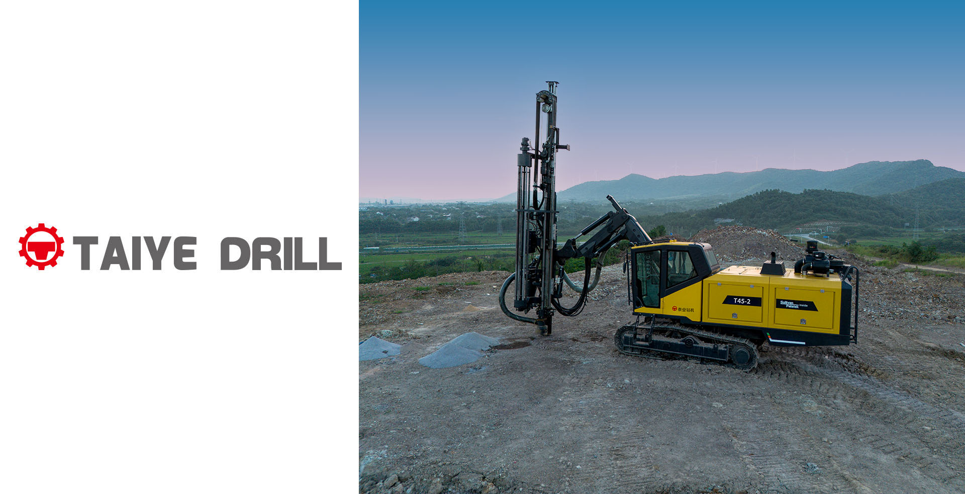 TAIYE-T45-TH Full Hydraulic Crawler Mounted Surface Top-hammer Drill Rig