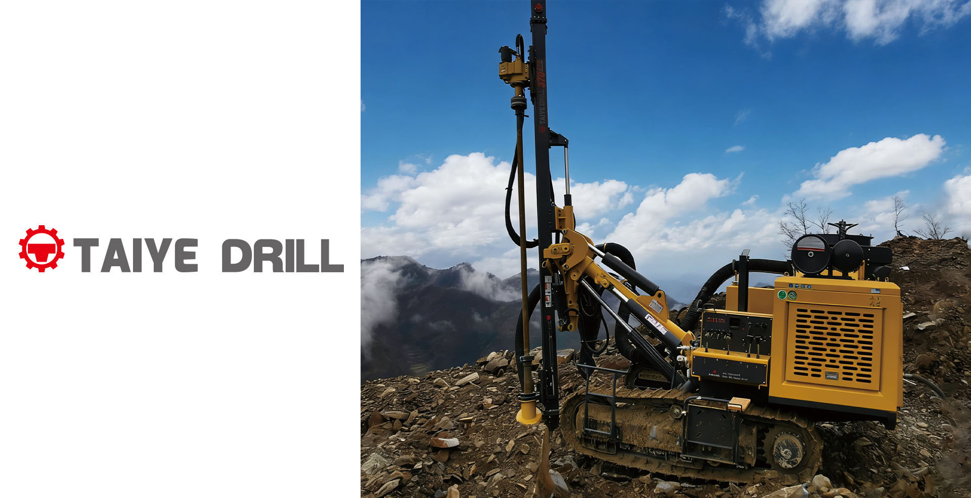 TAIYE-370A-DTH Separated Crawler Mounted Surface Anchoring Hydraulic Down-the-Hole Drill Rig