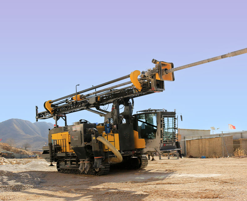 TAIYE Large-aperture Open-air DTH Drilling Rig Exported to Mongolia